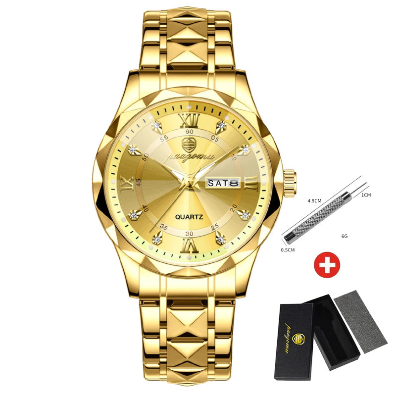 Relógio Masculino GoldenWhite - Harvello