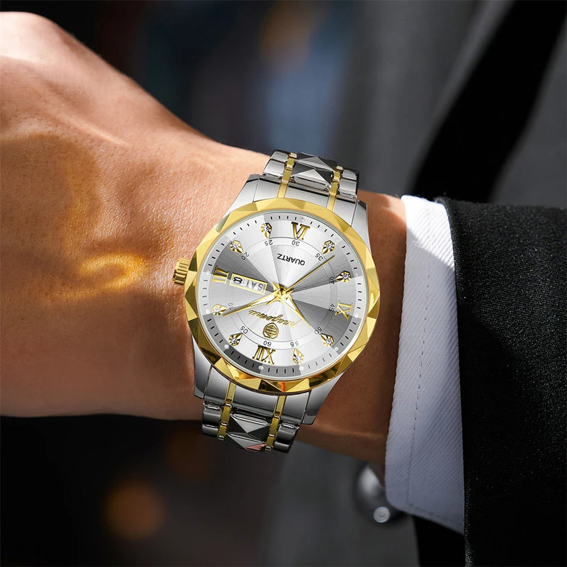 Relógio Masculino GoldenWhite - Harvello