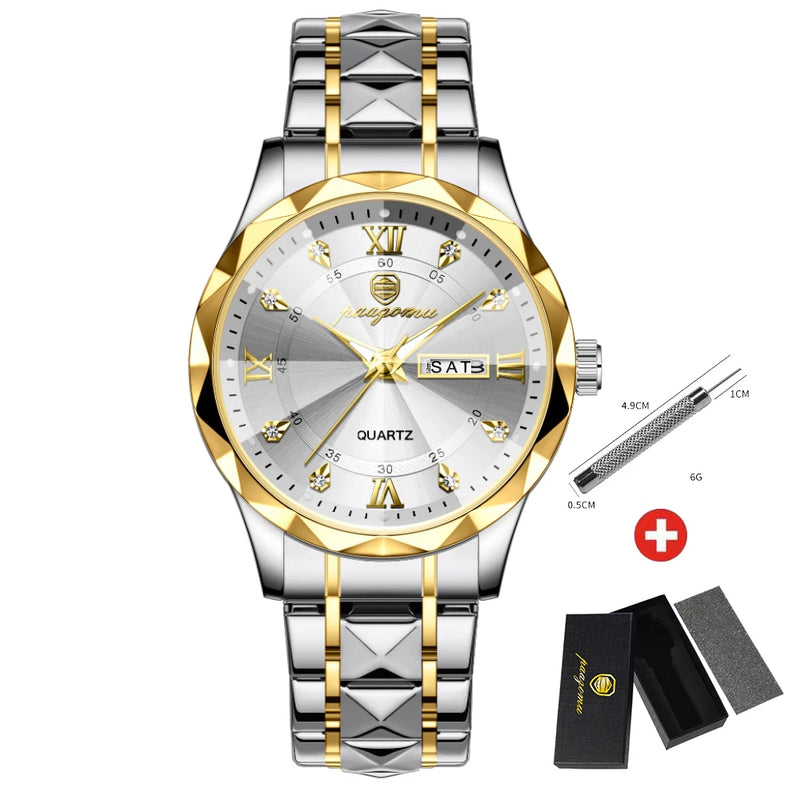 Relógio Masculino GoldenWhite - Harvello