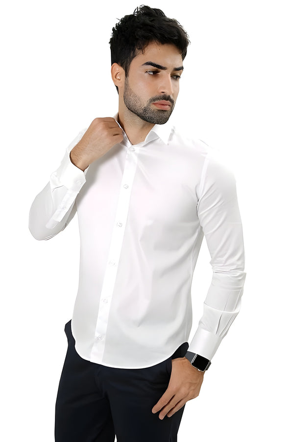 Camisa Manga Longa Slim Fit Básica Lisa - Harvello